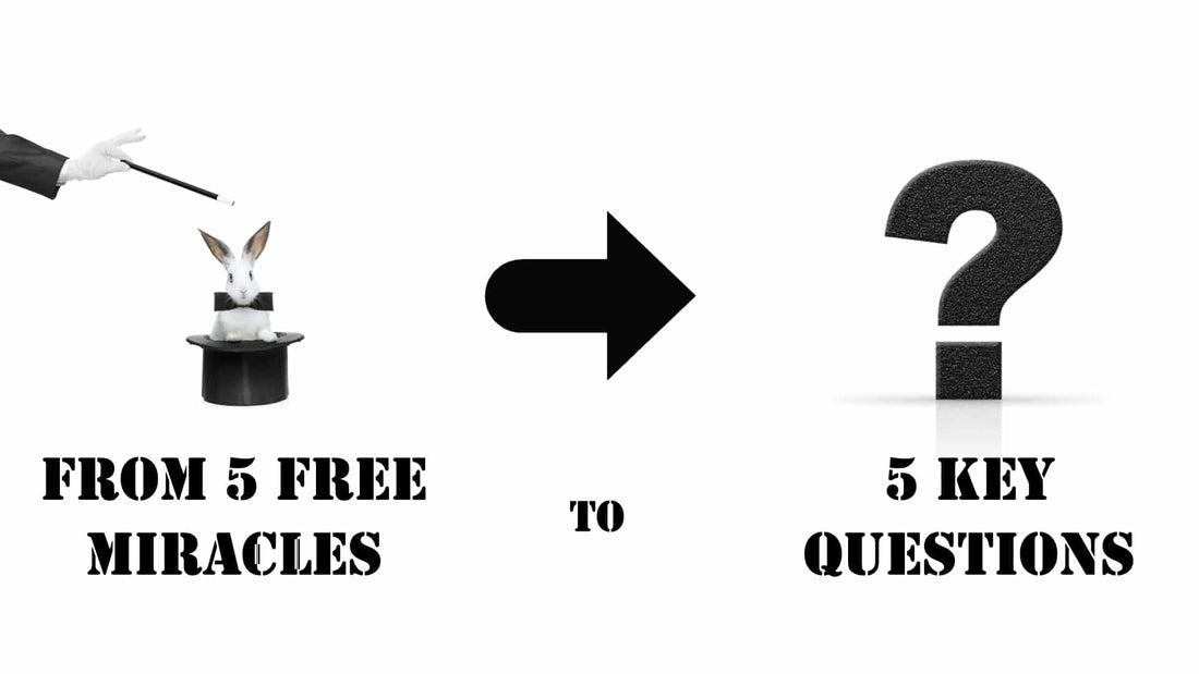 From Five Free Miracles to Five Key Questions