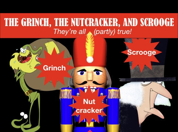 The Grinch, the Nutcracker, Scrooge!  They’re All (partly) True!