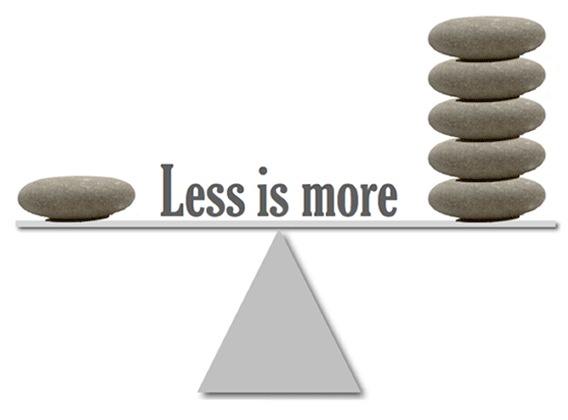 When is Less More?